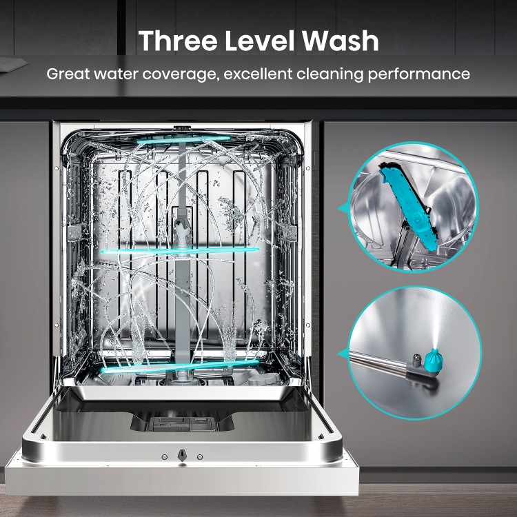 Hisense Hygiene Freestanding Dishwasher - Smart Wi-Fi, C-Rated, White