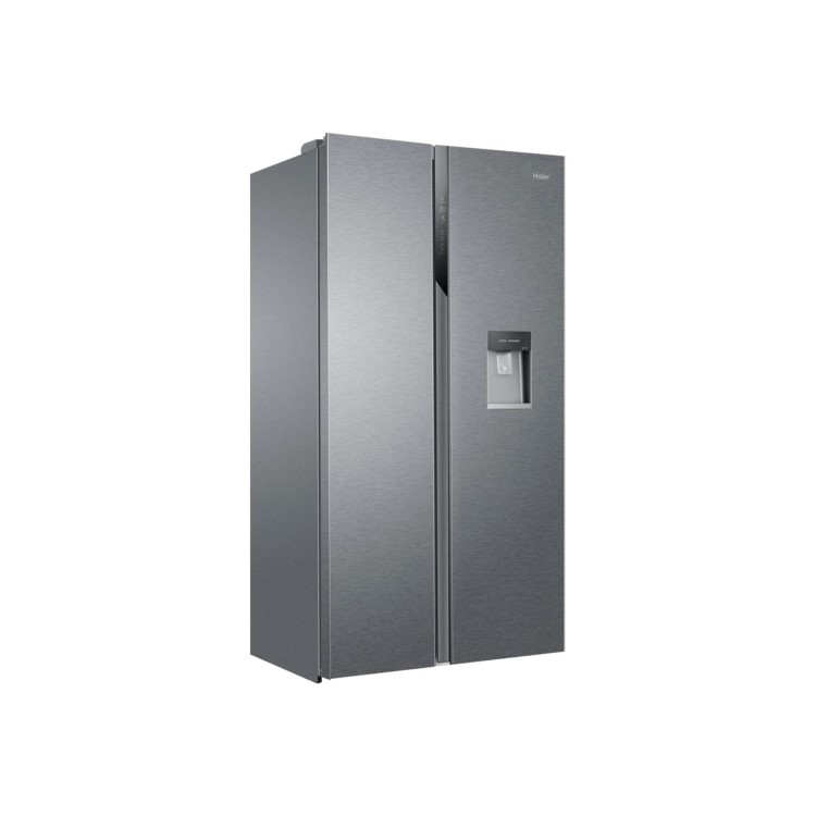 Refurbished Haier HSR3918EWPG Freestanding 521 Litre American Fridge Freezer