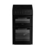 Refurbished GRADE A2 - Refurbished Hotpoint 50cm Electric Cooker - Black