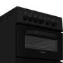 Refurbished GRADE A2 - Refurbished Hotpoint 50cm Electric Cooker - Black