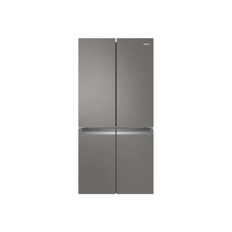 Refurbished Haier HTF-540DGG7 Freestanding 4874 Litre 70/30 Frost Free American Fridge Freezer Stainless steel