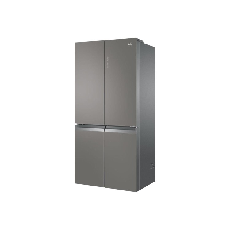 Refurbished Haier HTF-540DGG7 Freestanding 4874 Litre 70/30 Frost Free American Fridge Freezer Stainless steel