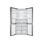 Refurbished Haier HTF-540DGG7 Freestanding 4874 Litre 70/30 Frost Free American Fridge Freezer Stainless steel