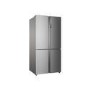 Refurbished Haier HTF-610DM7 Freestanding 712 Litre 70/30 Frost Free American Fridge Freezer Stainless Steel