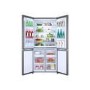 Refurbished Haier HTF-610DM7 520 Litre American Fridge Freezer Stainless steel