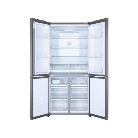 Refurbished Haier HTF-610DM7 520 Litre American Fridge Freezer Stainless steel