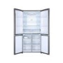 Refurbished Haier HTF-610DM7 Freestanding 712 Litre 70/30 Frost Free American Fridge Freezer Stainless Steel