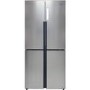 Refurbished Haier HTF-556DP6 Freestanding 456 Litre American Fridge Freezer Silver
