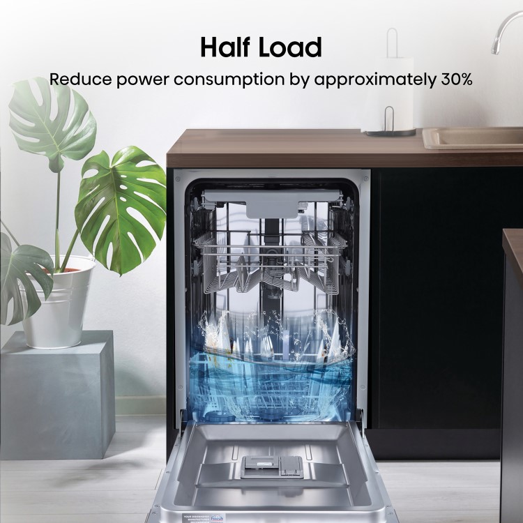 Refurbished Hisense HV523E15UK 10 Place Fully Integrated Slimline Dishwasher Silver