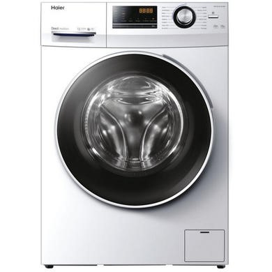 Refurbished Haier HW100-B14636N Freestanding 10KG 1400 Spin Washing Machine White