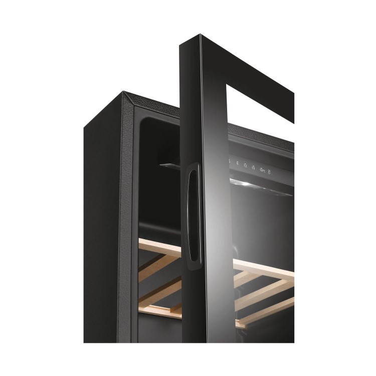 Haier 33 Bottle Freestanding Single Zone Wine Cooler - Black