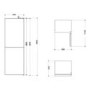 Refurbished Indesit IBNF55181WUK Freestanding 260 Litre 50/50 Frost Free Fridge Freezer White