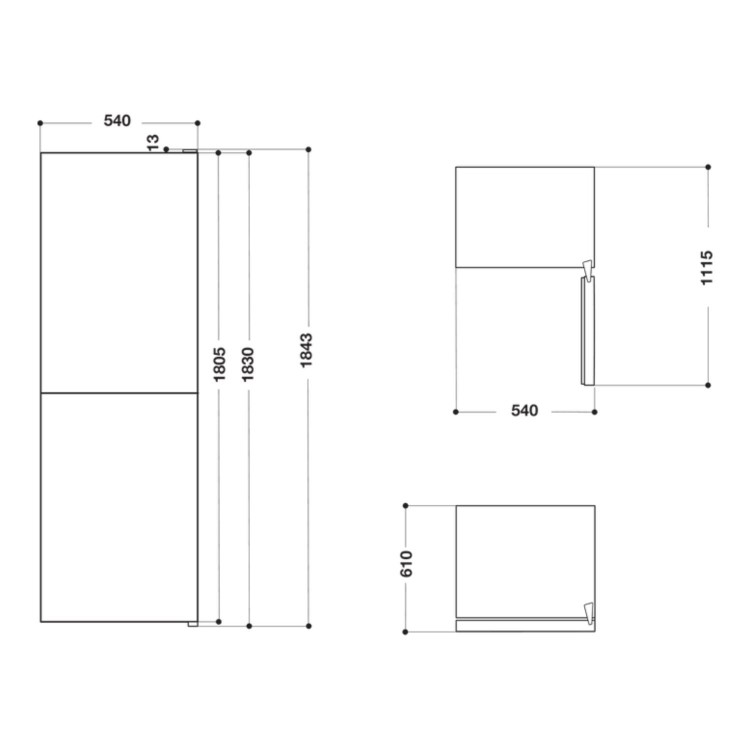 Refurbished Indesit IBNF55181WUK Freestanding 260 Litre 50/50 Frost Free Fridge Freezer White