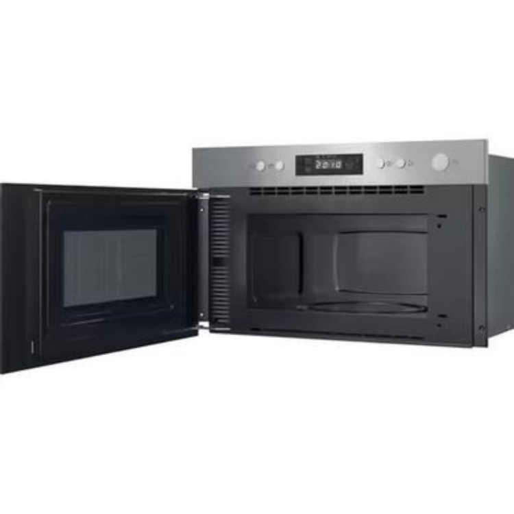 Refurbished Indesit Built-In Microwave & Grill - Stainless Steel