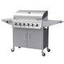 Refurbished Boss Grill Georgia Classic - 6 Burner Gas BBQ Grill with Side Burner - Silver