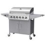 Refurbished Boss Grill Georgia Classic - 6 Burner Gas BBQ Grill with Side Burner - Silver