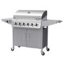 Refurbished Boss Grill Georgia Classic - 6 Burner Gas BBQ Grill with Side Burner - Silver
