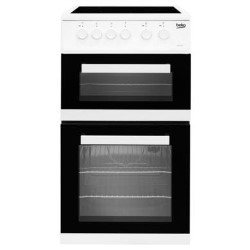 Beko 50cm Double Cavity Electric Cooker - White