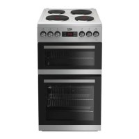 Refurbished Beko KDV555AS 50 cm Electric Solid Plate Cooker