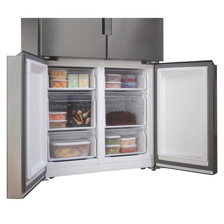 Refurbished Bosch Series 4 KFN96VPEAG 605 Litre Frost Free American Fridge Freezer Stainless Steel