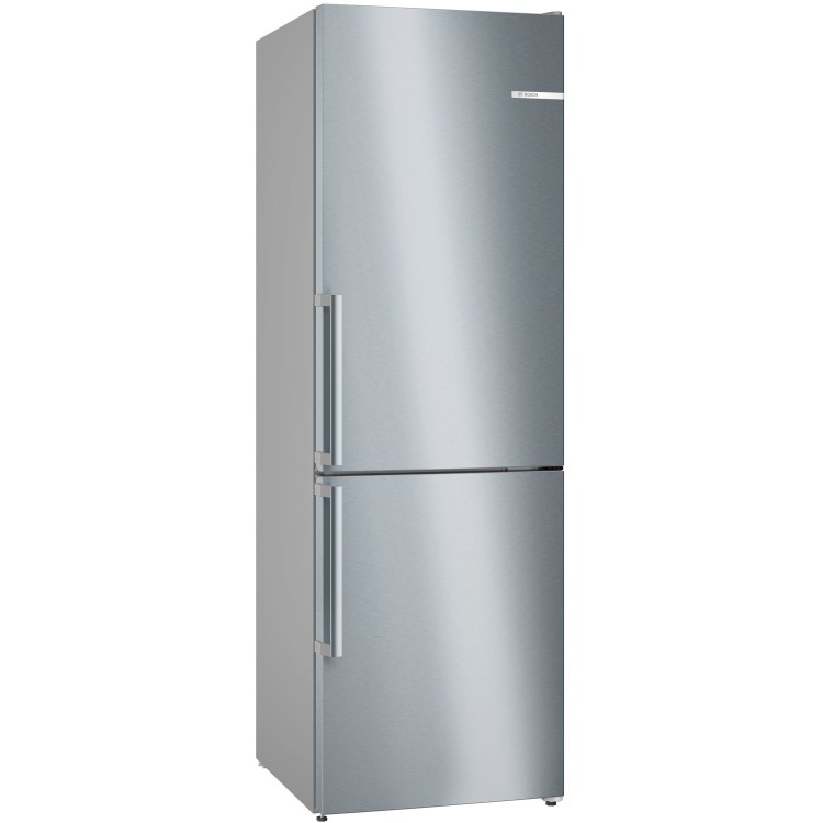 Bosch Series 4 221 Litre 60/40 Freestanding Fridge Freezer With VitaFresh XXL - Stainless Steel