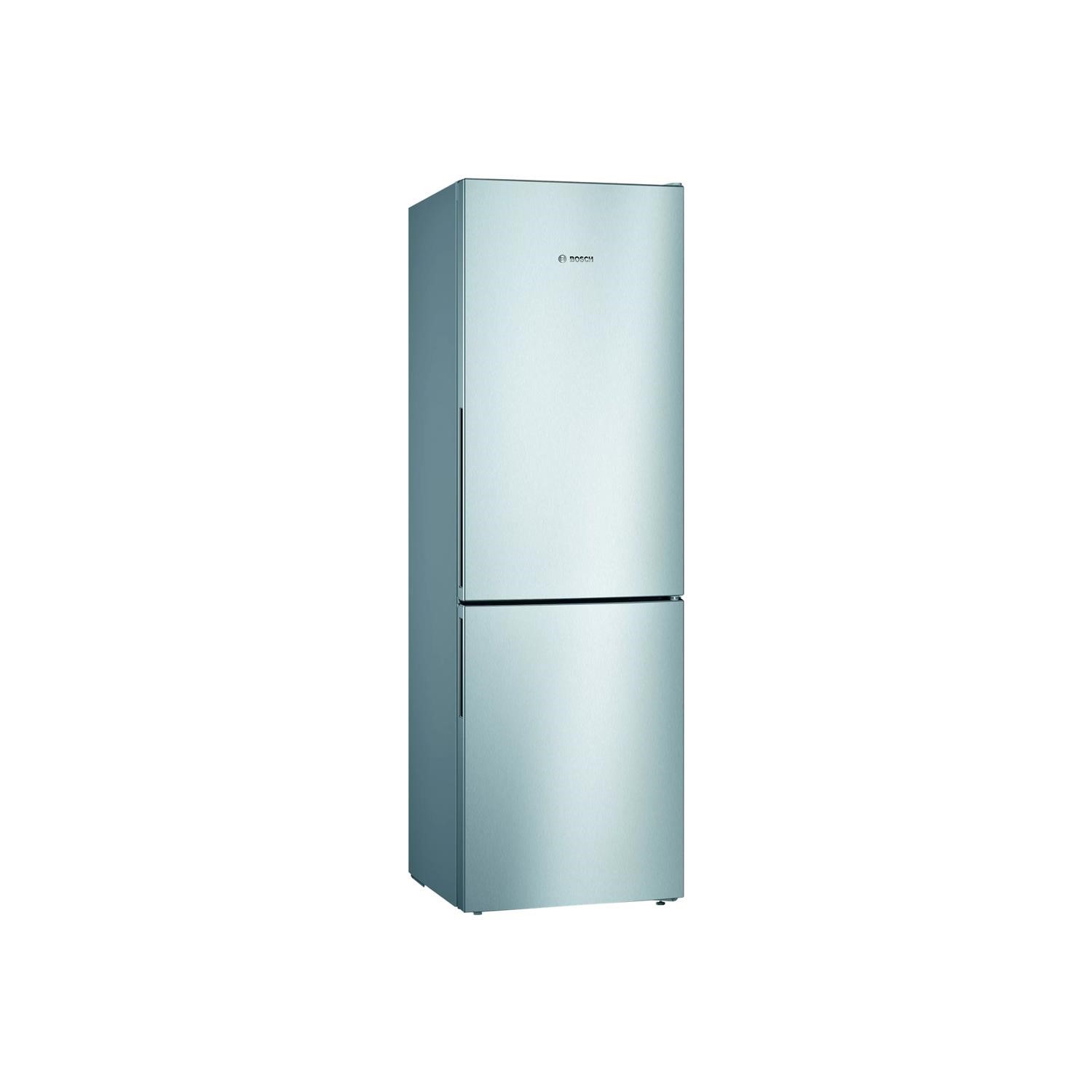 Refurbished Bosch Serie 4 KGV36VLEAG Freestanding 308 Litre 60/40 Fridge Freezer Stainless Steel