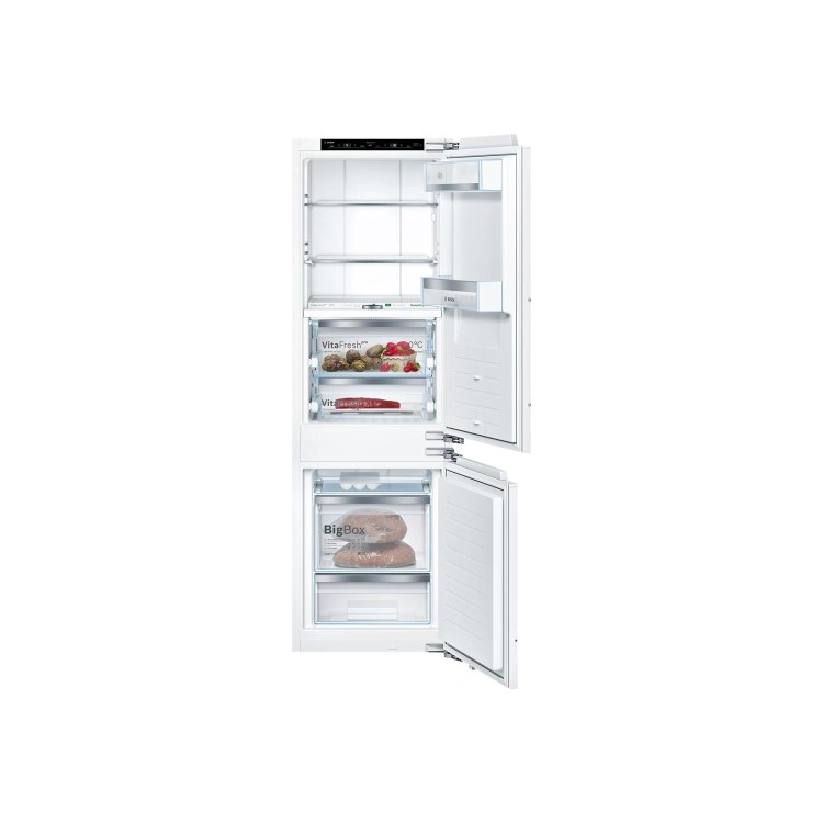 Refurbished Bosch KIF86PFE0 Serie 8 Integrated 60/40 Frost Free Fridge Freezer White