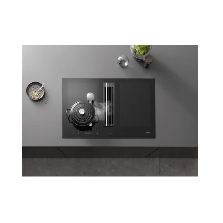 Refurbished Miele KMDA7633FL 80cm Induction Cooktop with Integrated Ventilation System
