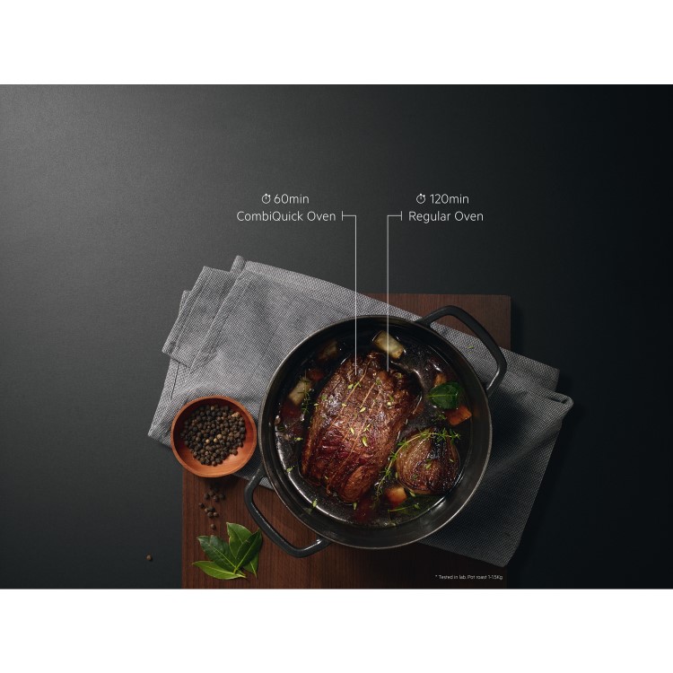 AEG CombiQuick Touch Control Built-in Combination Microwave Oven - Stainless Steel