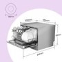 Refurbished Comfee TD602E-S 6 Place Freestanding Dishwasher