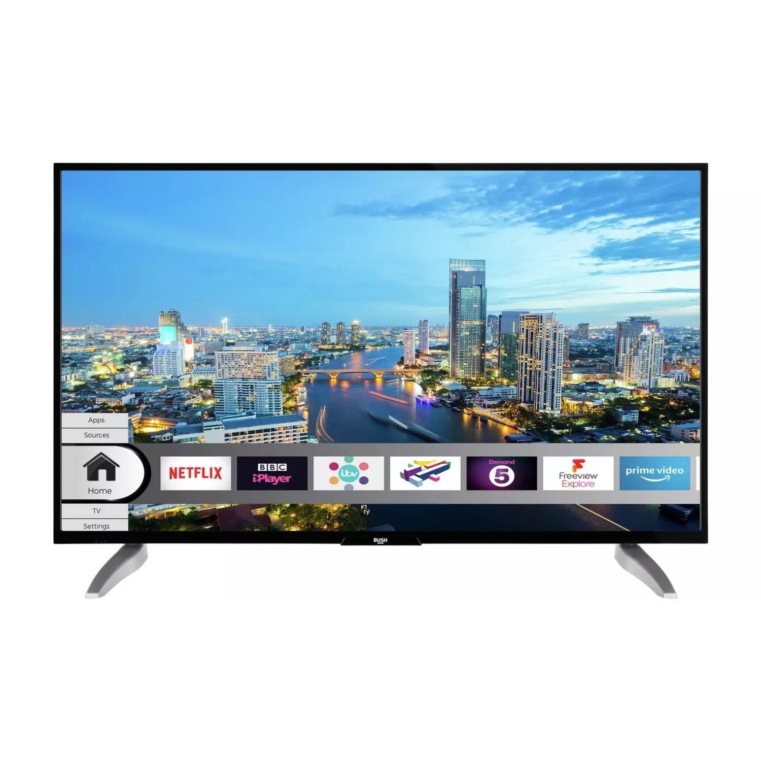 Refurbished Bush 43 4K Ultra HD with HDR LED Smart TV without Stand