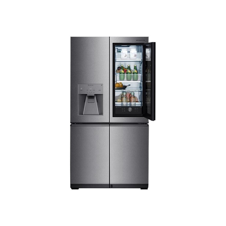 Refurbished LG LSR100 Freestanding 643 Litre 60/40 Frost Free American Fridge Freezer Stainless Steel