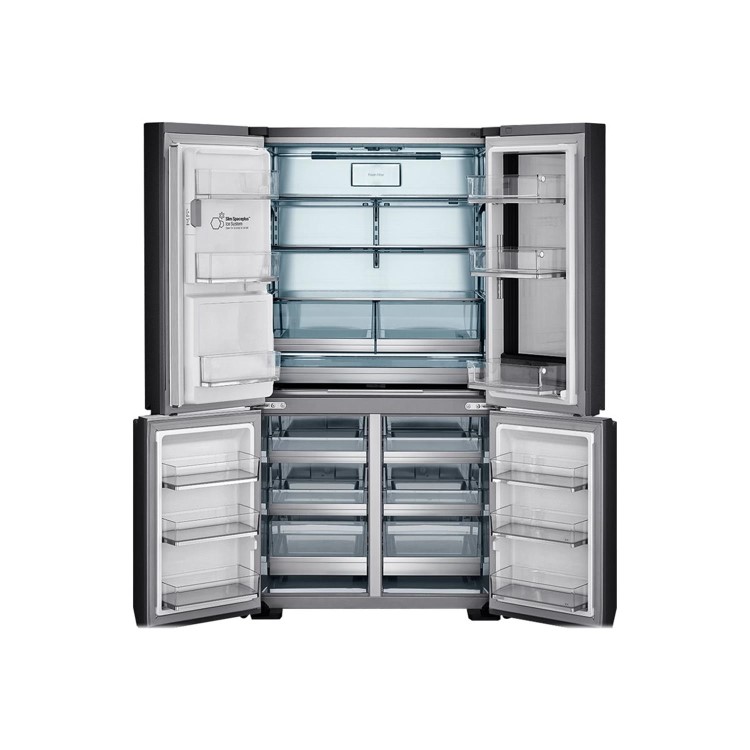 Refurbished LG LSR100 Freestanding 643 Litre 60/40 Frost Free American Fridge Freezer Stainless Steel