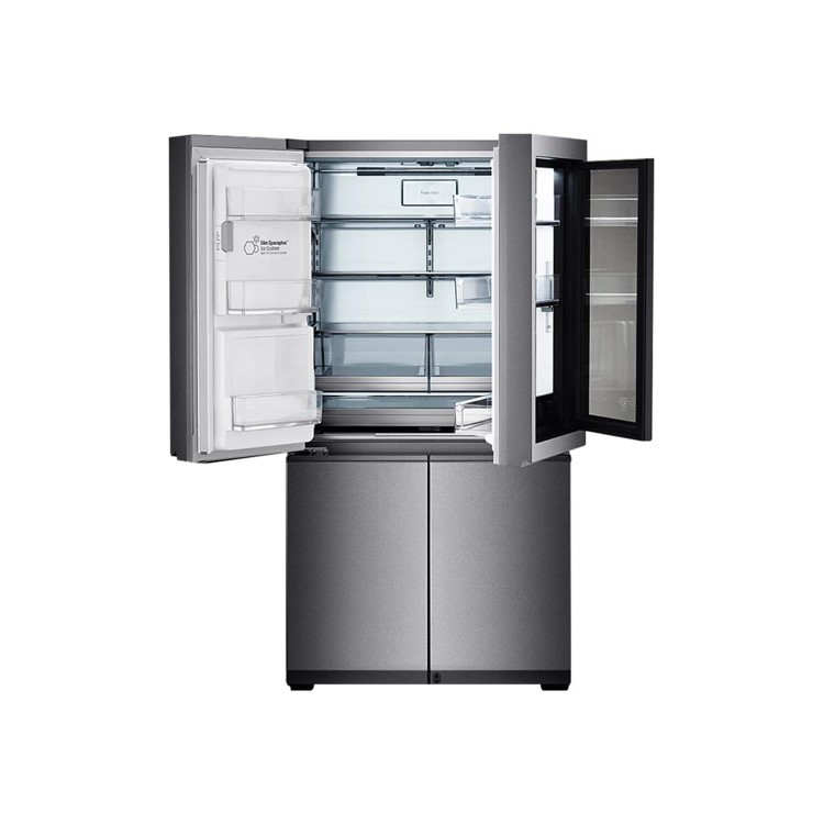 Refurbished LG LSR100 Freestanding 643 Litre 60/40 Frost Free American Fridge Freezer Stainless Steel