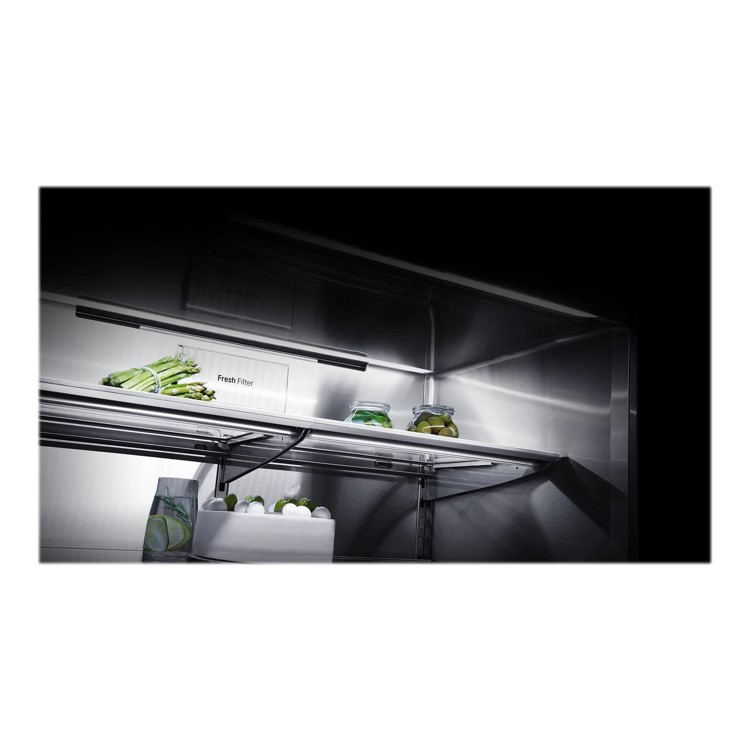 Refurbished LG LSR100 Freestanding 643 Litre 60/40 Frost Free American Fridge Freezer Stainless Steel