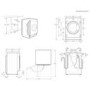Refurbished AEG 6000 Series AutoSense 8kg Wash 4kg Dry 1600rpm Integrated Washer Dryer - White