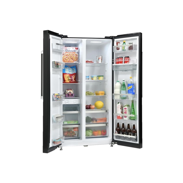 Refurbished Montpellier M520WDK Freestanding 510 Litre 50/50 Frost Free Fridge Freezer Black