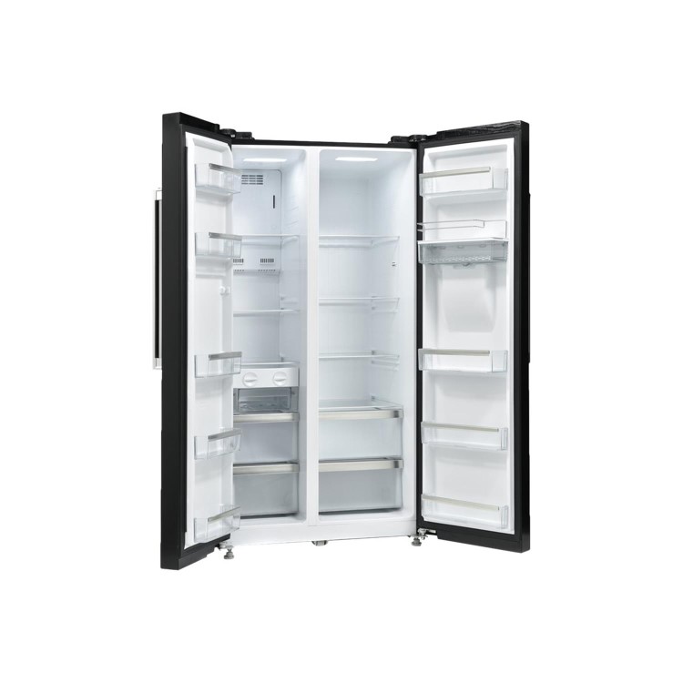 Refurbished Montpellier M520WDK Freestanding 510 Litre 50/50 Frost Free Fridge Freezer Black