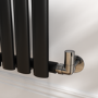 Refurbished Elego Chrome Modern Manual Corner Radiator Valves With Lockshield