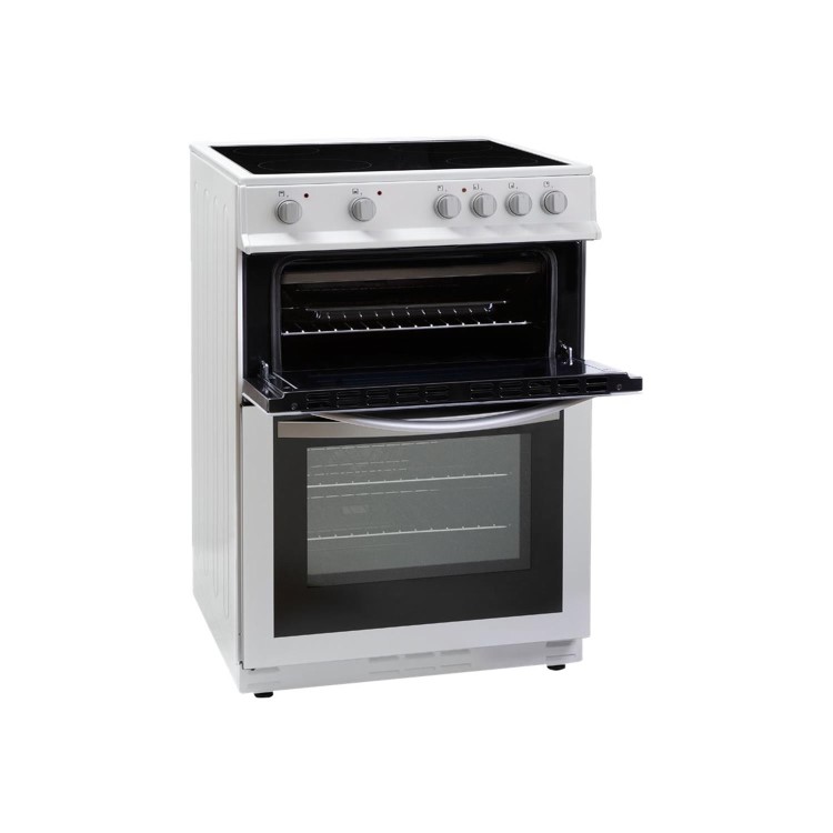 Refurbished Montpellier MDC600FW 60cm Double Oven 4 Zone Electric Cooker