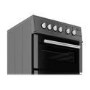 Refurbished Flavel MLB7CDS 50 cm 4 Zone Electric Ceramic Cooker Silver