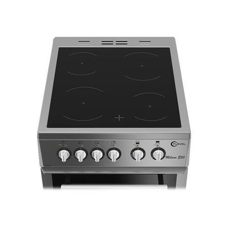Refurbished Flavel MLB7CDS 50 cm 4 Zone Electric Ceramic Cooker Silver
