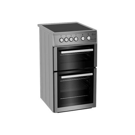 Refurbished Flavel MLB7CDS 50 cm 4 Zone Electric Ceramic Cooker Silver