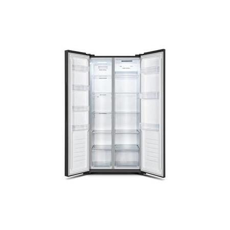 Refurbished Fridgemaster MS83430FFB 428 Litre Frost Free American Fridge Freezer Black