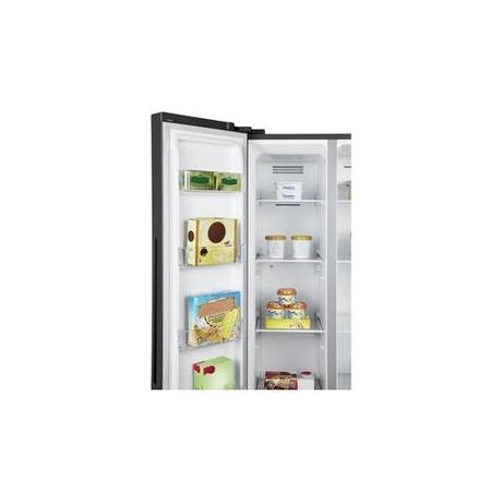 Refurbished Fridgemaster MS83430FFB 428 Litre Frost Free American Fridge Freezer Black