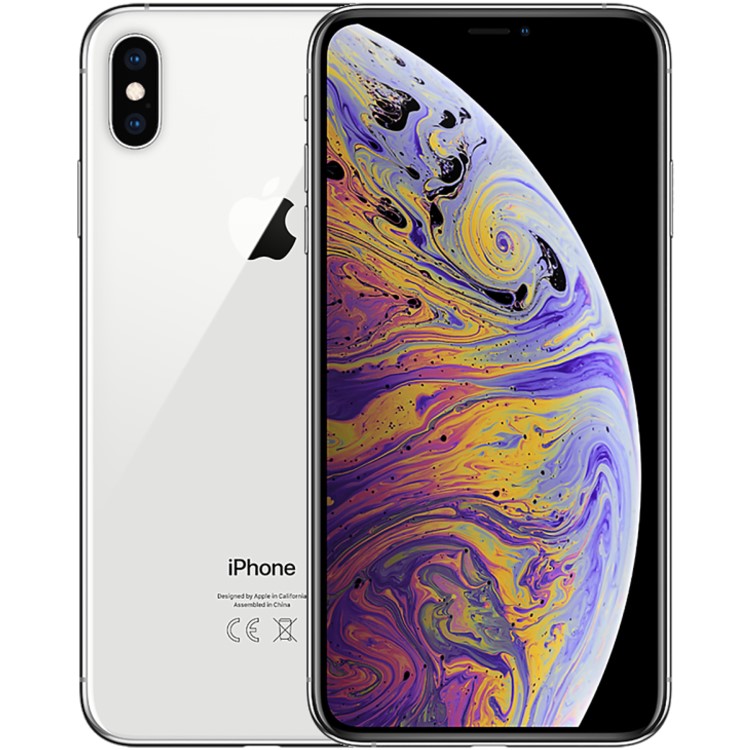 Refurbished Apple iPhone XS Max Silver 6.5" 64GB 4G Unlocked & SIM Free Smartphone