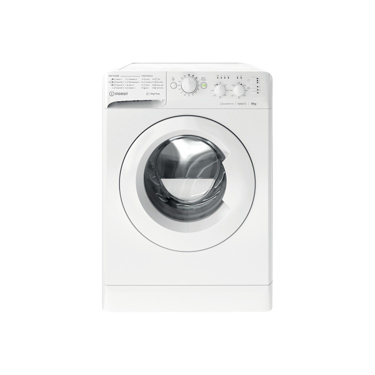 Indesit MTWC91283WUK My Time 9kg 1200rpm Freestanding Washing Machine With Quiet Inverter Motor - White
