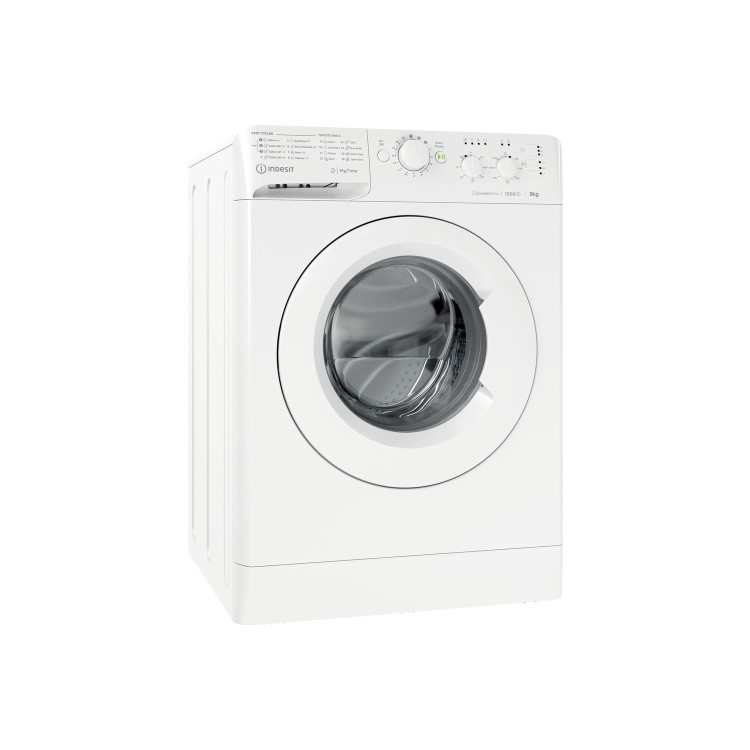 Indesit MTWC91283WUK My Time 9kg 1200rpm Freestanding Washing Machine With Quiet Inverter Motor - White