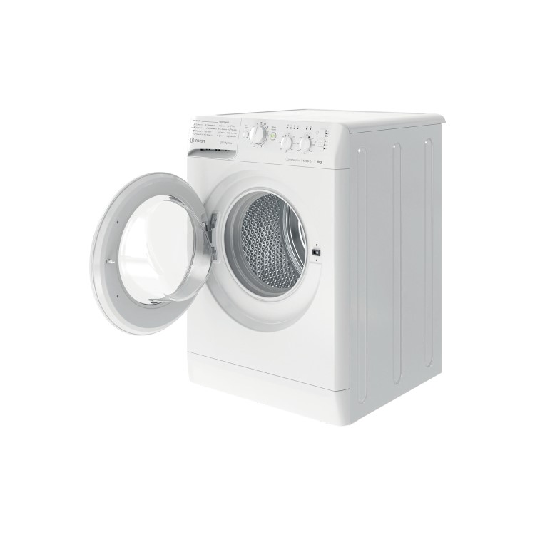 Indesit MTWC91283WUK My Time 9kg 1200rpm Freestanding Washing Machine With Quiet Inverter Motor - White