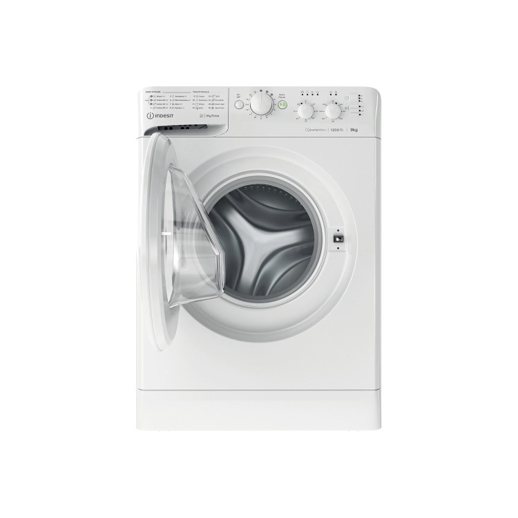Indesit MTWC91283WUK My Time 9kg 1200rpm Freestanding Washing Machine With Quiet Inverter Motor - White
